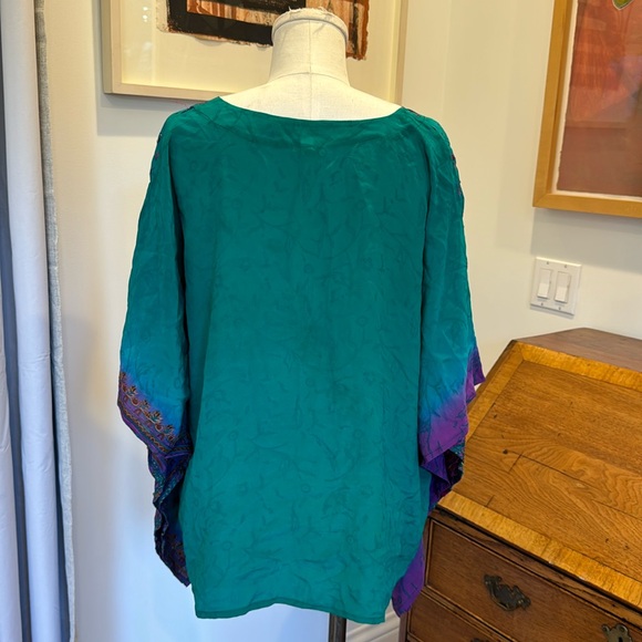 Sun Child Silk Caftan Shirt - Picture 6 of 7